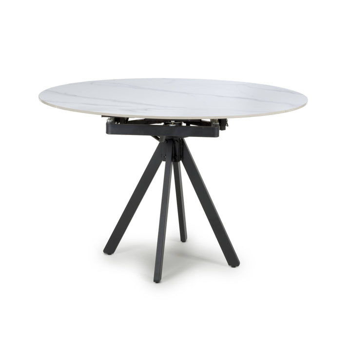 Rowan Rotating White 1.2m Dining Table
