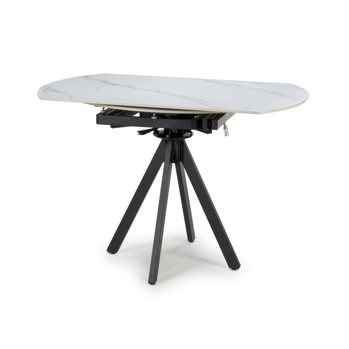 Rowan Rotating White 1.2m Dining Table