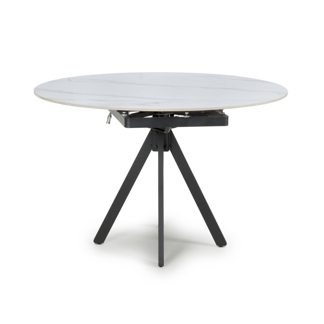 Rowan Rotating White 1.2m Dining Table