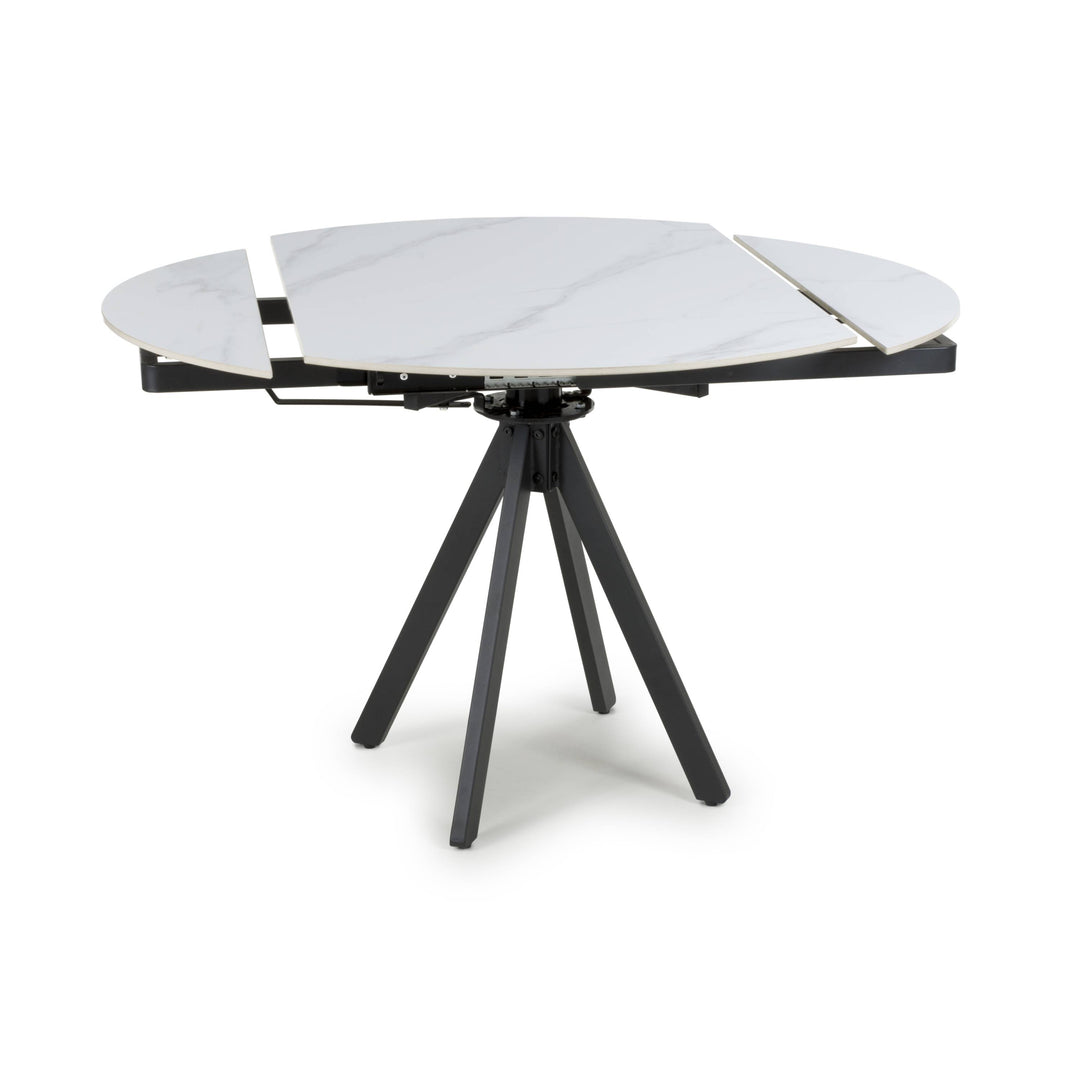 Rowan Rotating White 1.2m Dining Table
