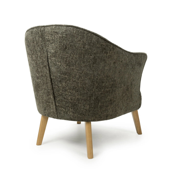 Willow and Stone Juno Flax Effect Green Armchair Shankar