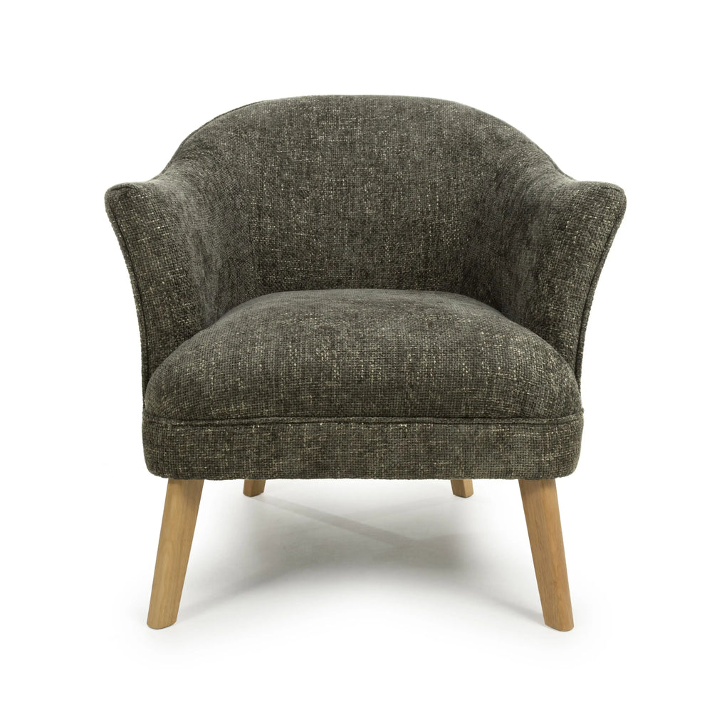 Willow and Stone Juno Flax Effect Green Armchair Shankar