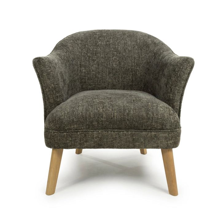 Willow and Stone Juno Flax Effect Green Armchair Shankar