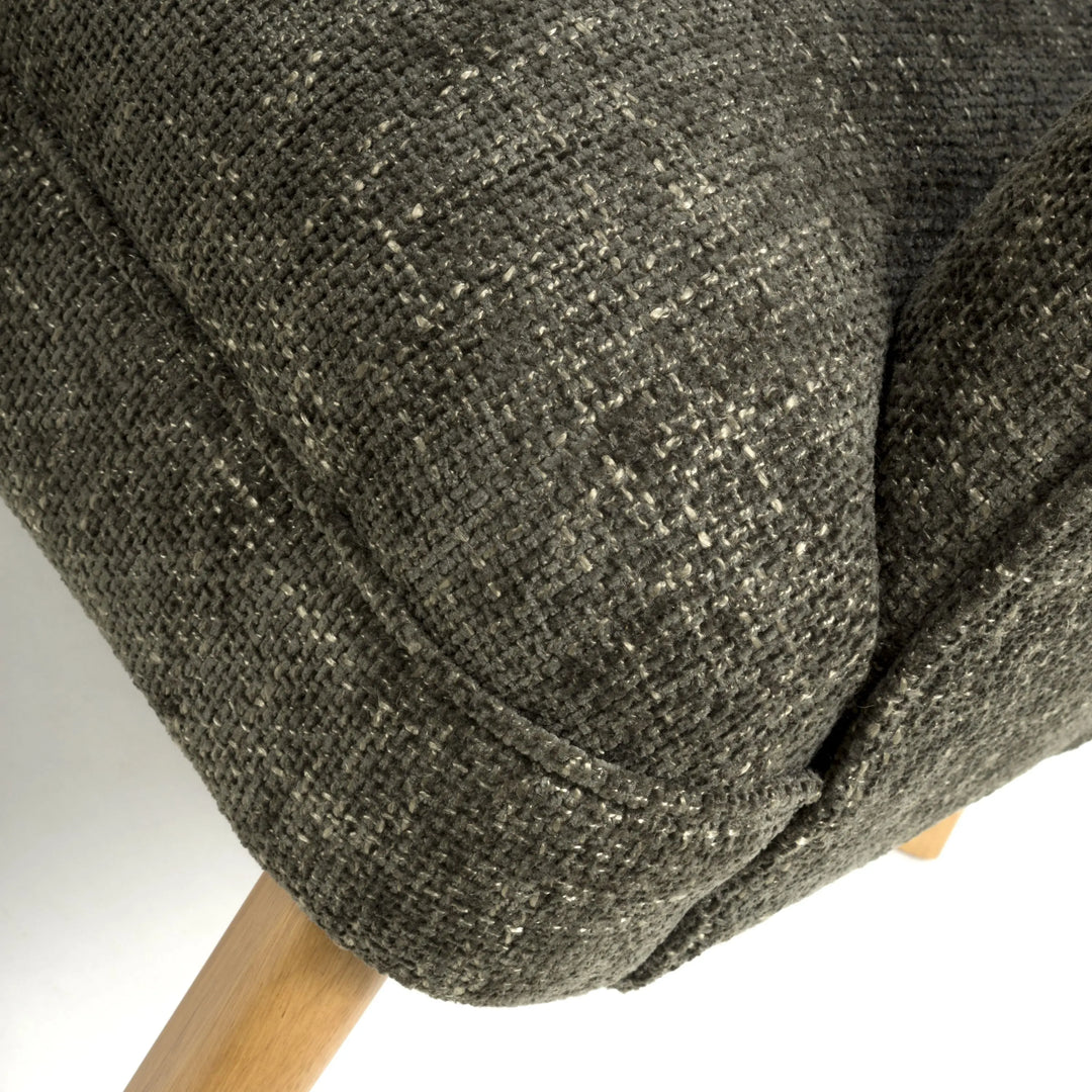 Willow and Stone Juno Flax Effect Green Armchair Shankar