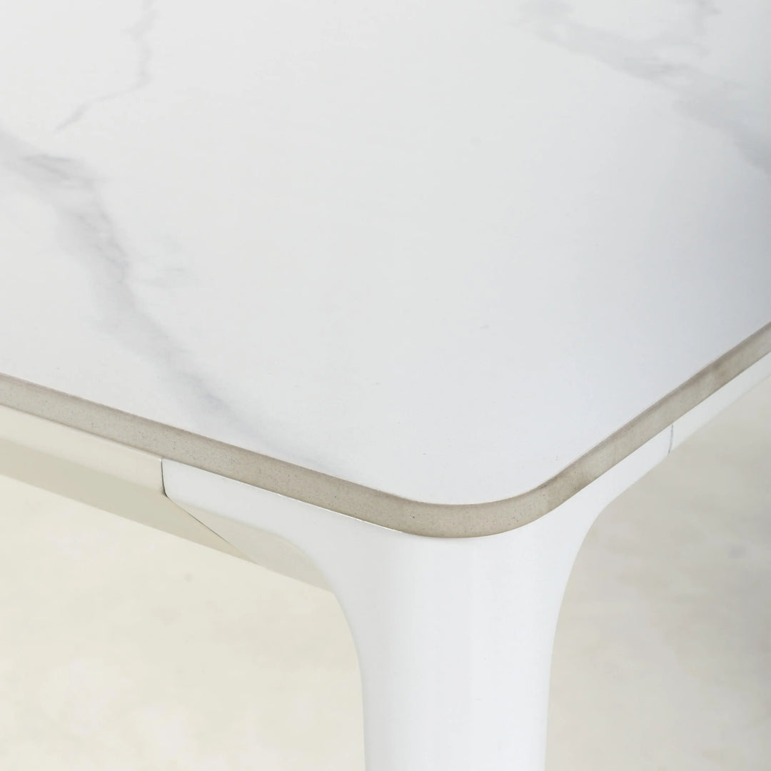 Willow and Stone Niva Medium 160cm White Dining Table Shankar