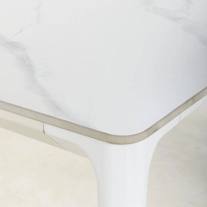 Willow and Stone Niva Medium 160cm White Dining Table Shankar