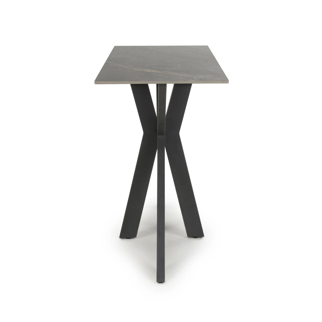 Willow and Stone Tara Ceramic Grey Console Table Shankar