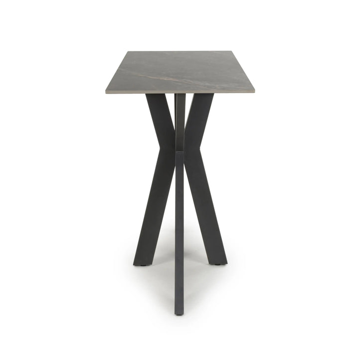 Willow and Stone Tara Ceramic Grey Console Table Shankar