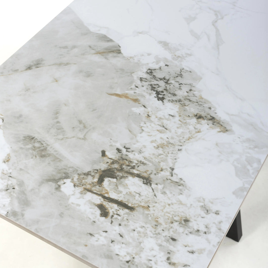 Willow and Stone Tara Ceramic White Console Table Shankar