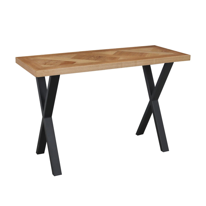 Willow and Stone Raya Console Table in Oak Parquet Veneer Shankar