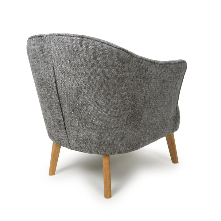 Willow and Stone Juno Flax Effect Grey Armchair Shankar