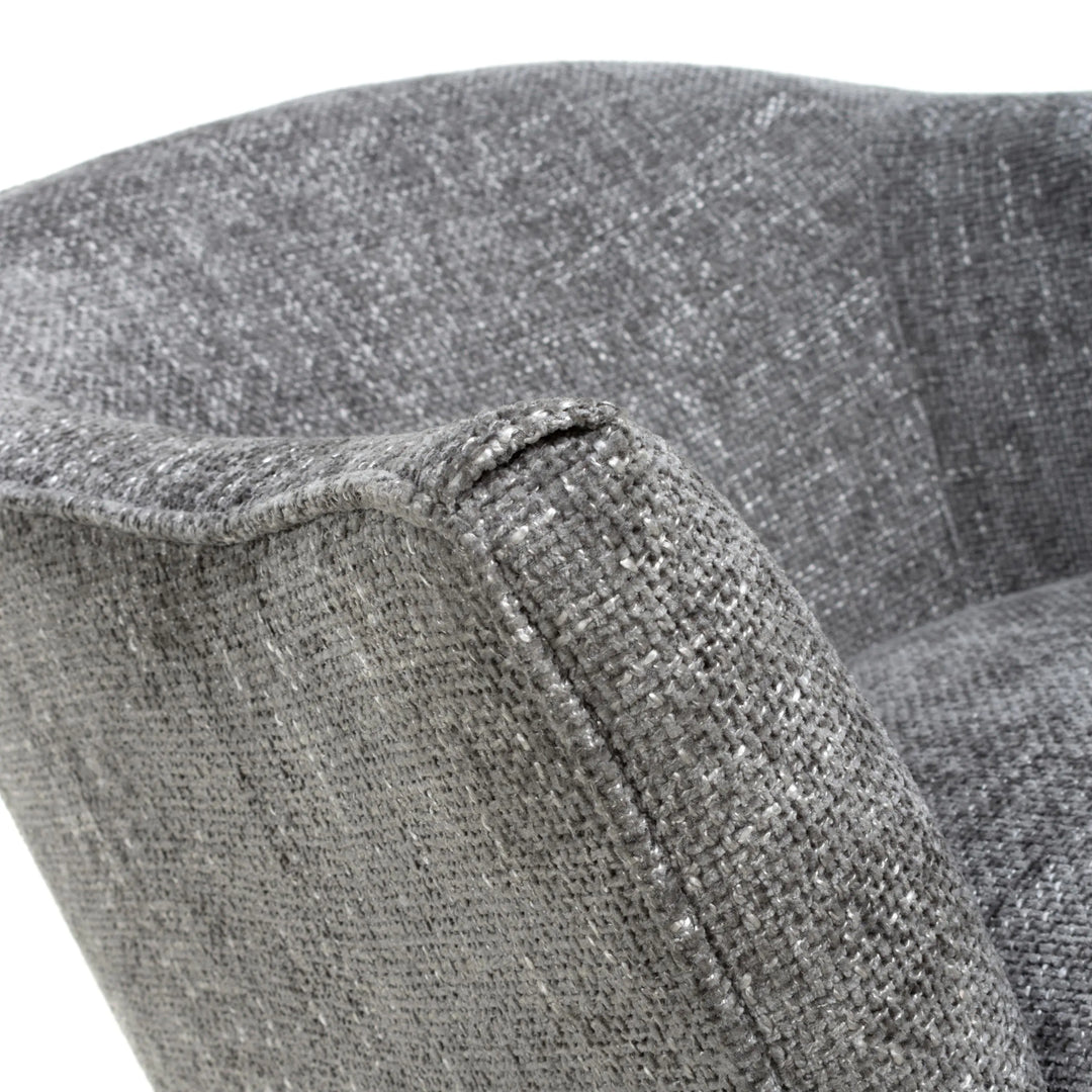 Willow and Stone Juno Flax Effect Grey Armchair Shankar
