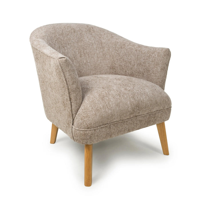 Willow and Stone Juno Flax Effect Natural Armchair Shankar