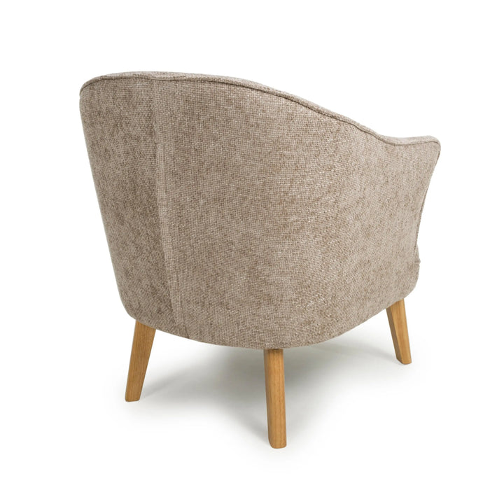 Willow and Stone Juno Flax Effect Natural Armchair Shankar