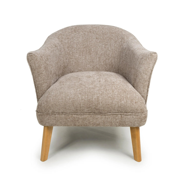 Willow and Stone Juno Flax Effect Natural Armchair Shankar