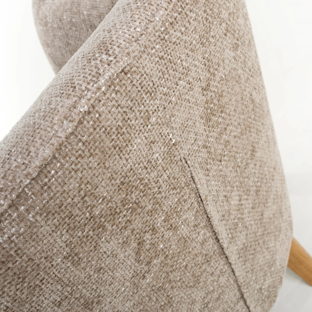 Willow and Stone Juno Flax Effect Natural Armchair Shankar