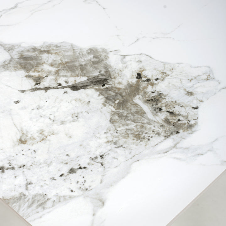 Tokyo Square 80cm Ceramic White Dining Table