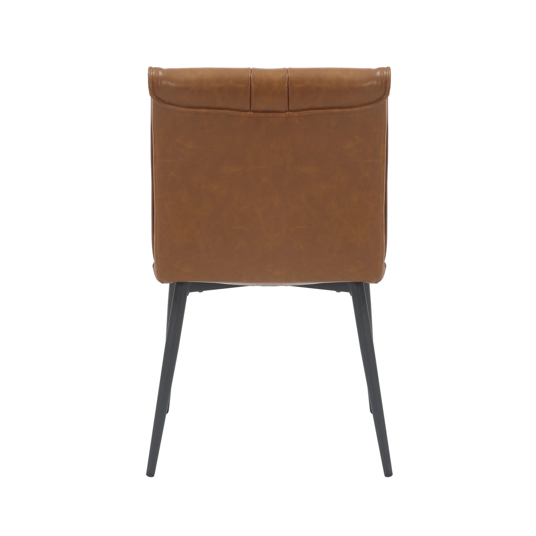 Lucca Leather Effect Tan Dining Chair