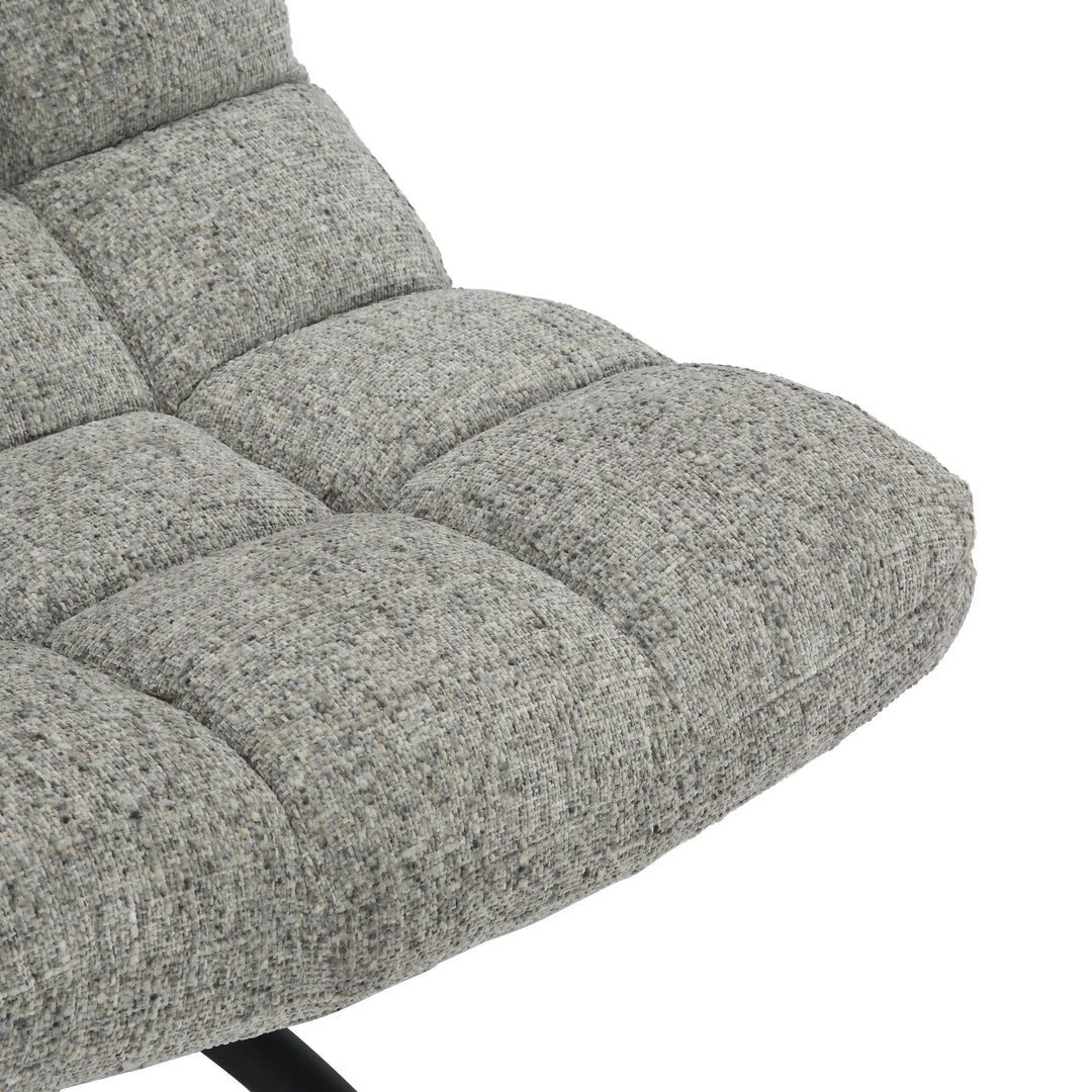 Willow and Stone Zyra Light Grey Lounge Chair Shankar