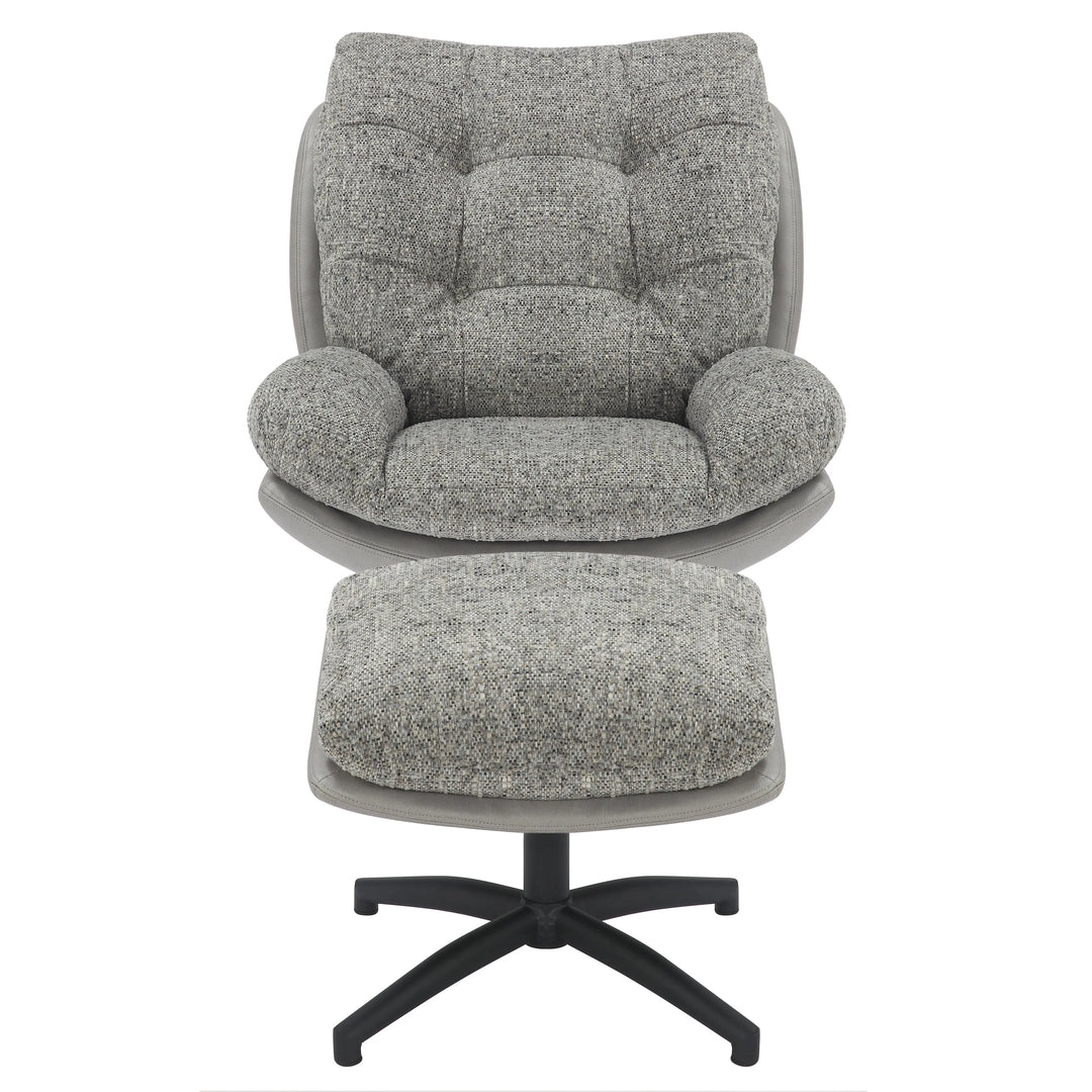 Willow and Stone Anvi Grey Lounge Chair Shankar