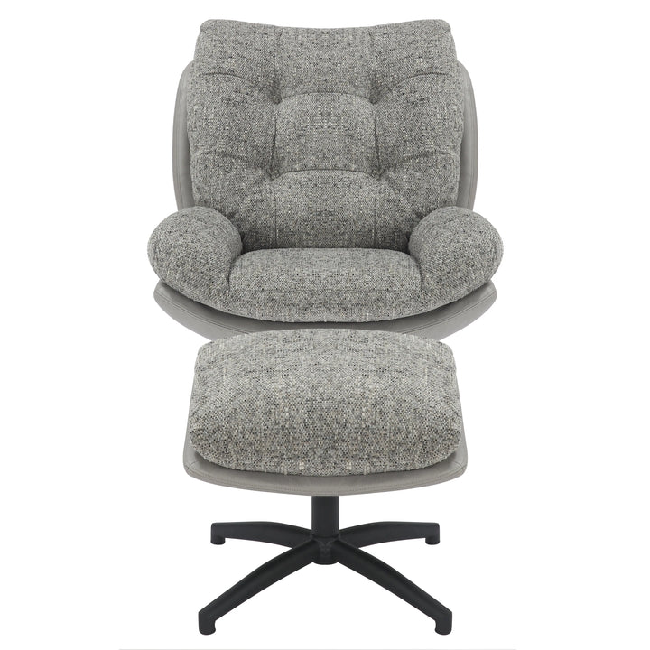 Willow and Stone Anvi Grey Lounge Chair Shankar