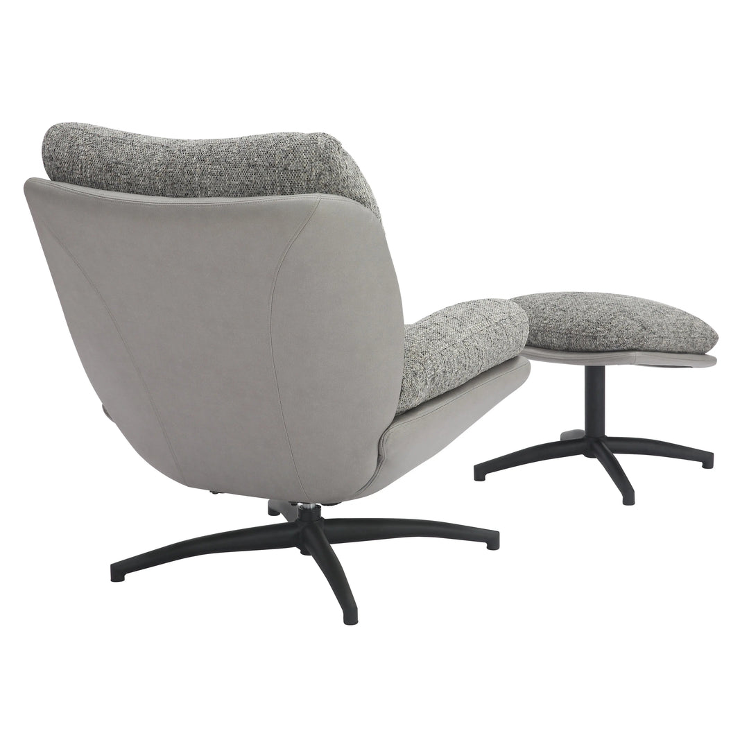 Willow and Stone Anvi Grey Lounge Chair Shankar