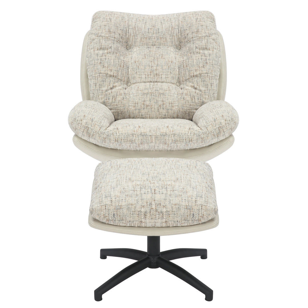 Willow and Stone Anvi Cream Lounge Chair Shankar