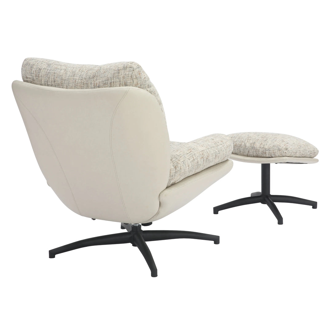 Willow and Stone Anvi Cream Lounge Chair Shankar