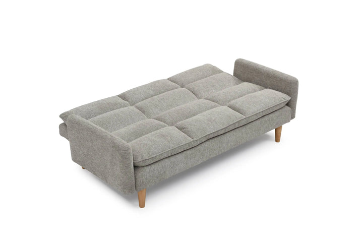 Willow and Stone Kavi Chenille Effect Natural 3 Seater Sofa Bed Shankar