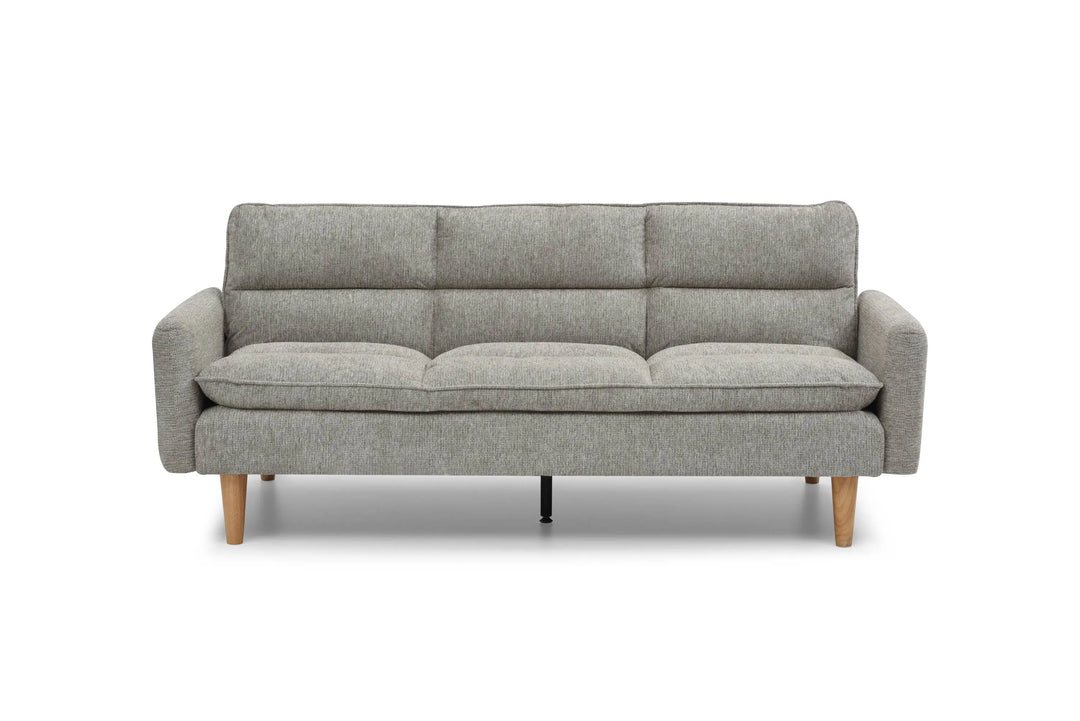 Willow and Stone Kavi Chenille Effect Natural 3 Seater Sofa Bed Shankar