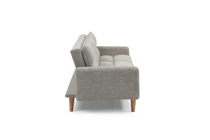 Willow and Stone Kavi Chenille Effect Natural 3 Seater Sofa Bed Shankar