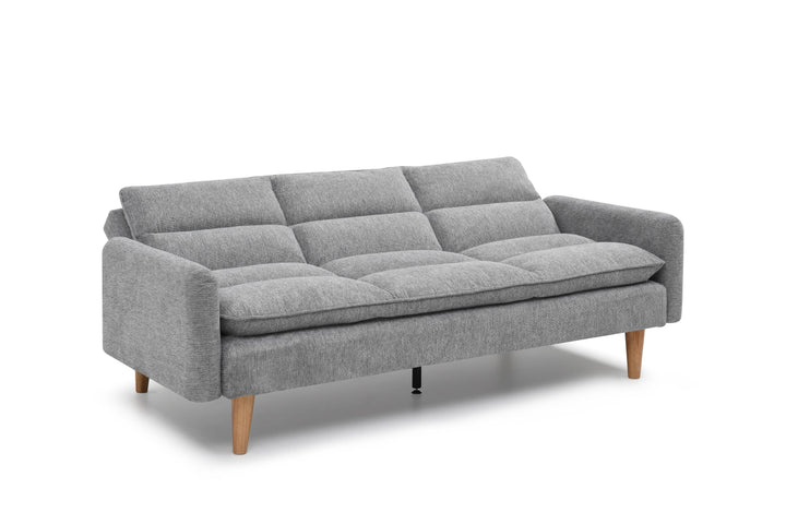 Celine Rest Chenille Effect Light Grey Sofa Bed