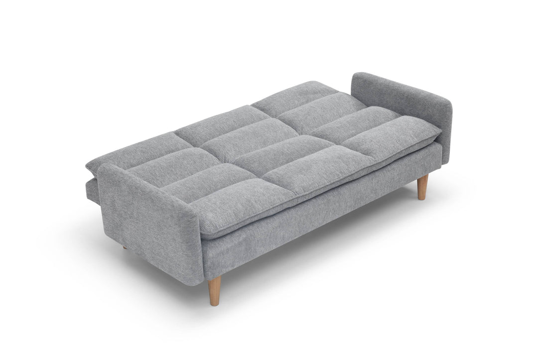 Celine Rest Chenille Effect Light Grey Sofa Bed