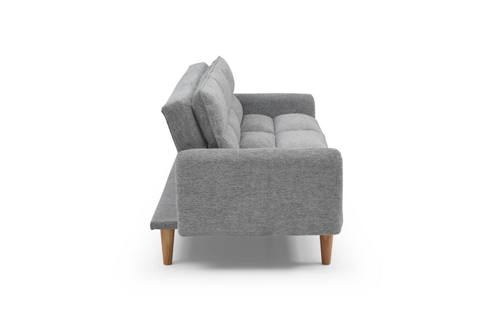Celine Rest Chenille Effect Light Grey Sofa Bed
