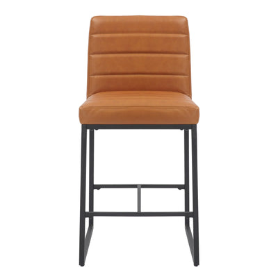 Willow and Stone Alverton Real Leather Light Brown Bar Stool Shankar