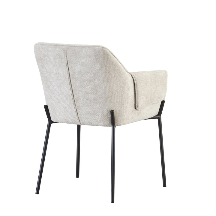 Willow and Stone Elani Chenille Effect Natural Dining Chair Shankar