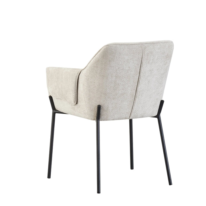 Willow and Stone Elani Chenille Effect Natural Dining Chair Shankar