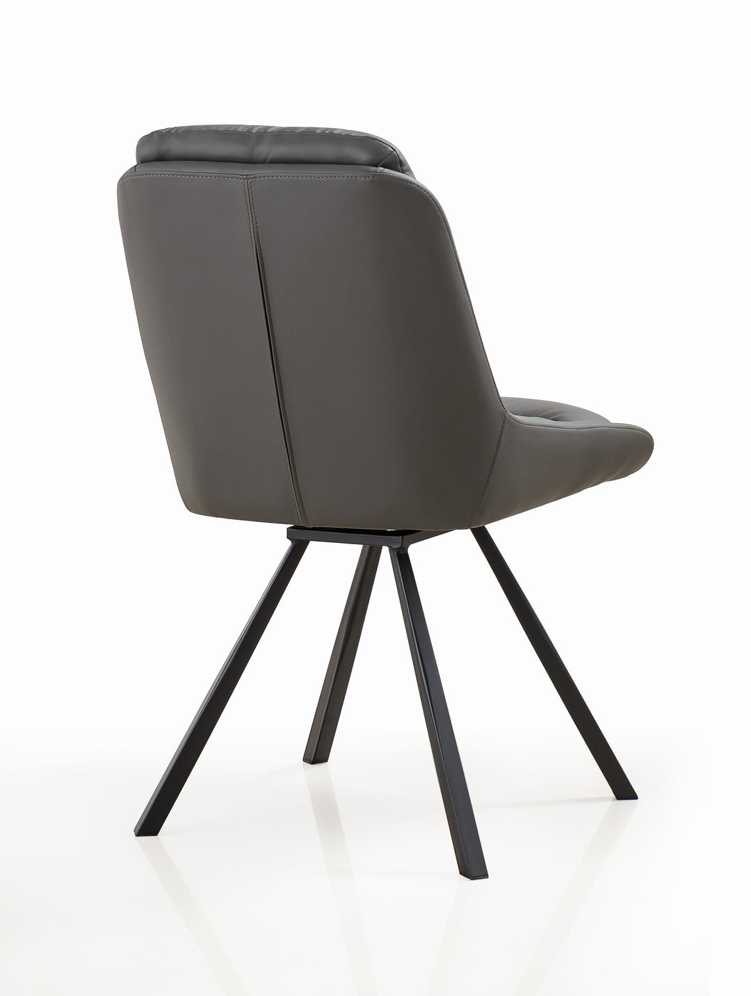 Alba Leather Effect Grey Dining Chair