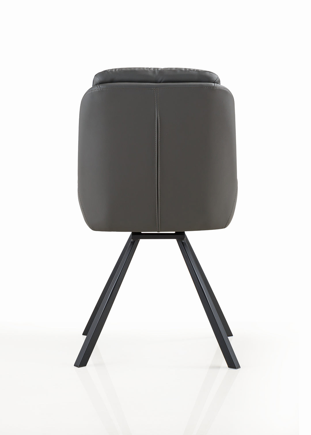 Alba Leather Effect Grey Dining Chair