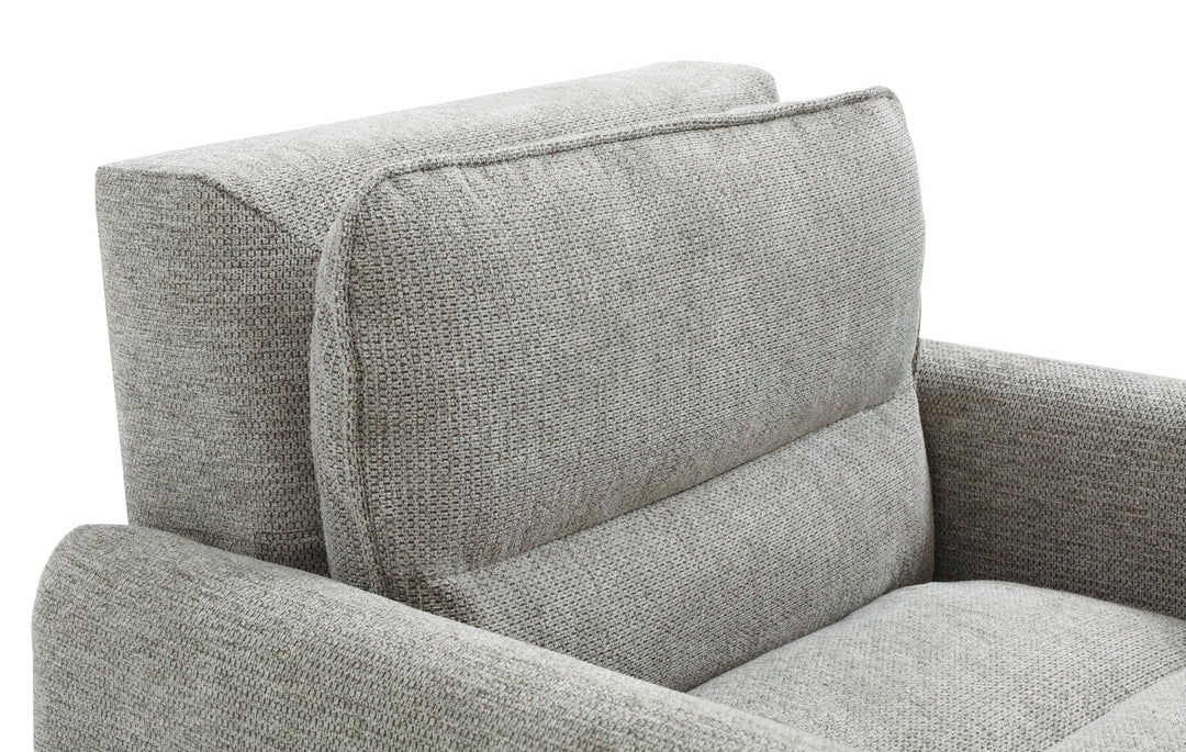 Celine Rest Chenille Effect Light Grey Armchair