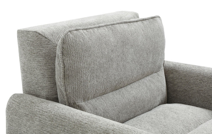 Celine Rest Chenille Effect Light Grey Armchair