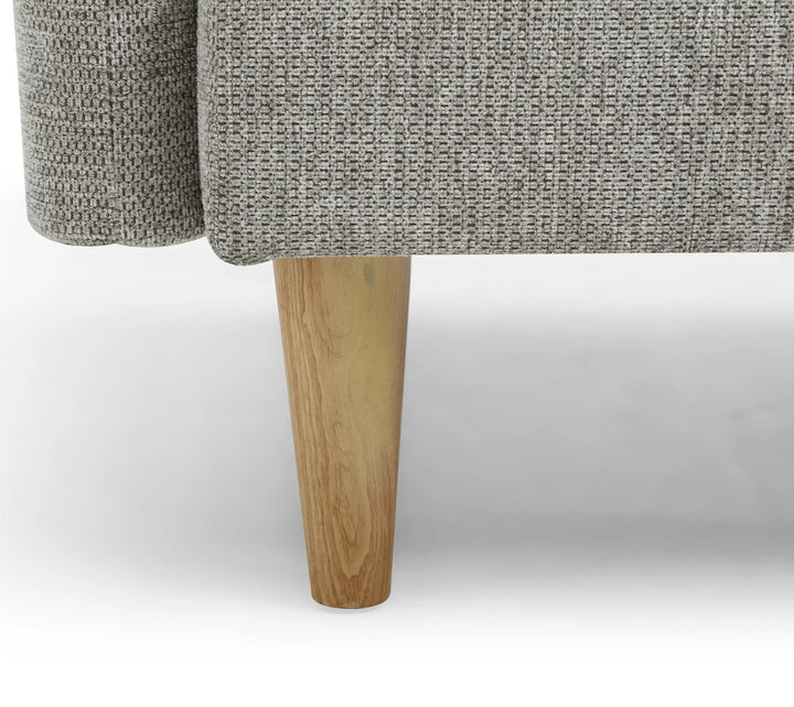 Celine Rest Chenille Effect Light Grey Armchair