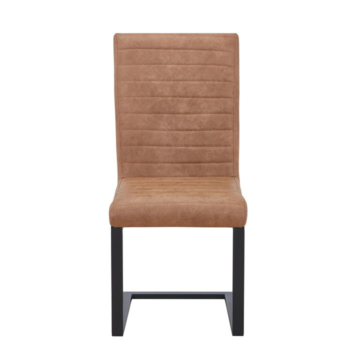 Belvoir Leather Effect Tan Dining Chair