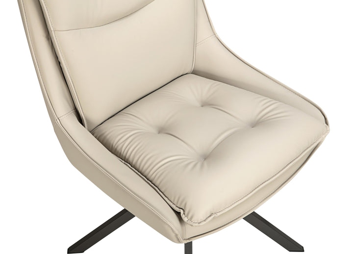 Valessa Leather Effect Stone Dining Chair