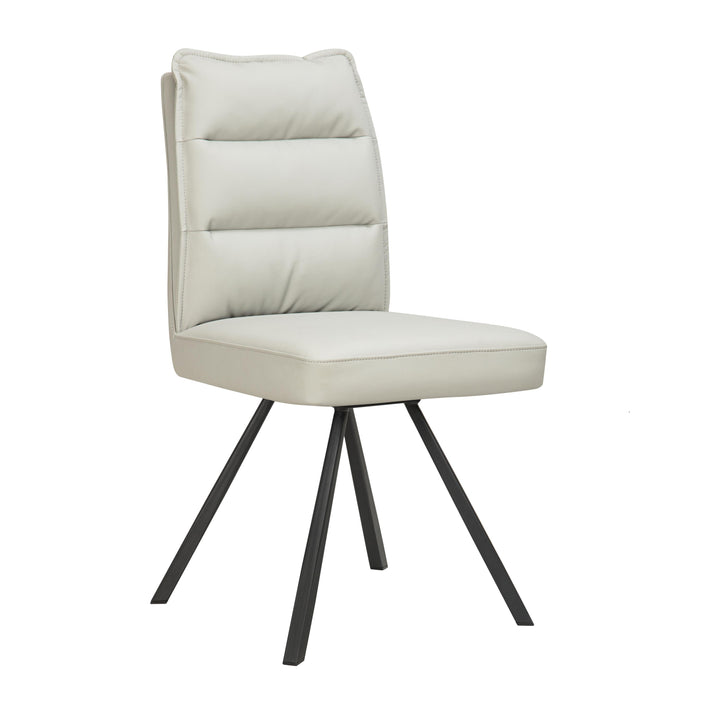 Sovana Leather Effect Taupe Dining Chair