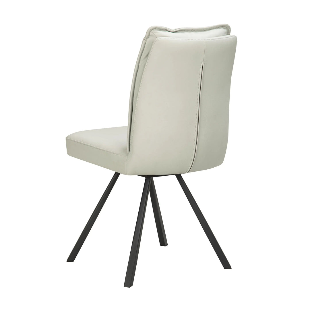 Sovana Leather Effect Taupe Dining Chair