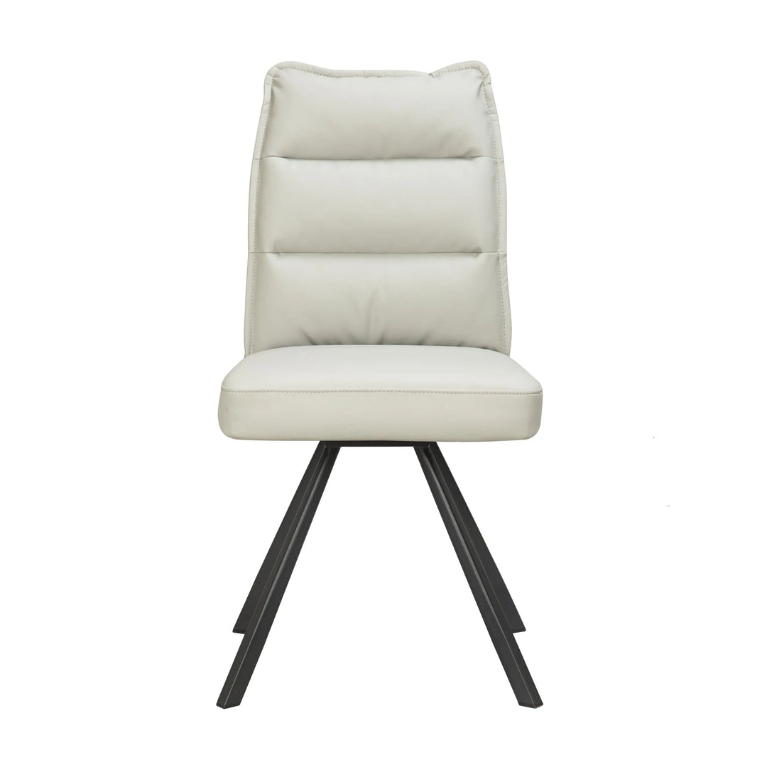 Sovana Leather Effect Taupe Dining Chair
