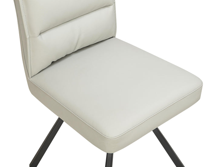 Sovana Leather Effect Taupe Dining Chair