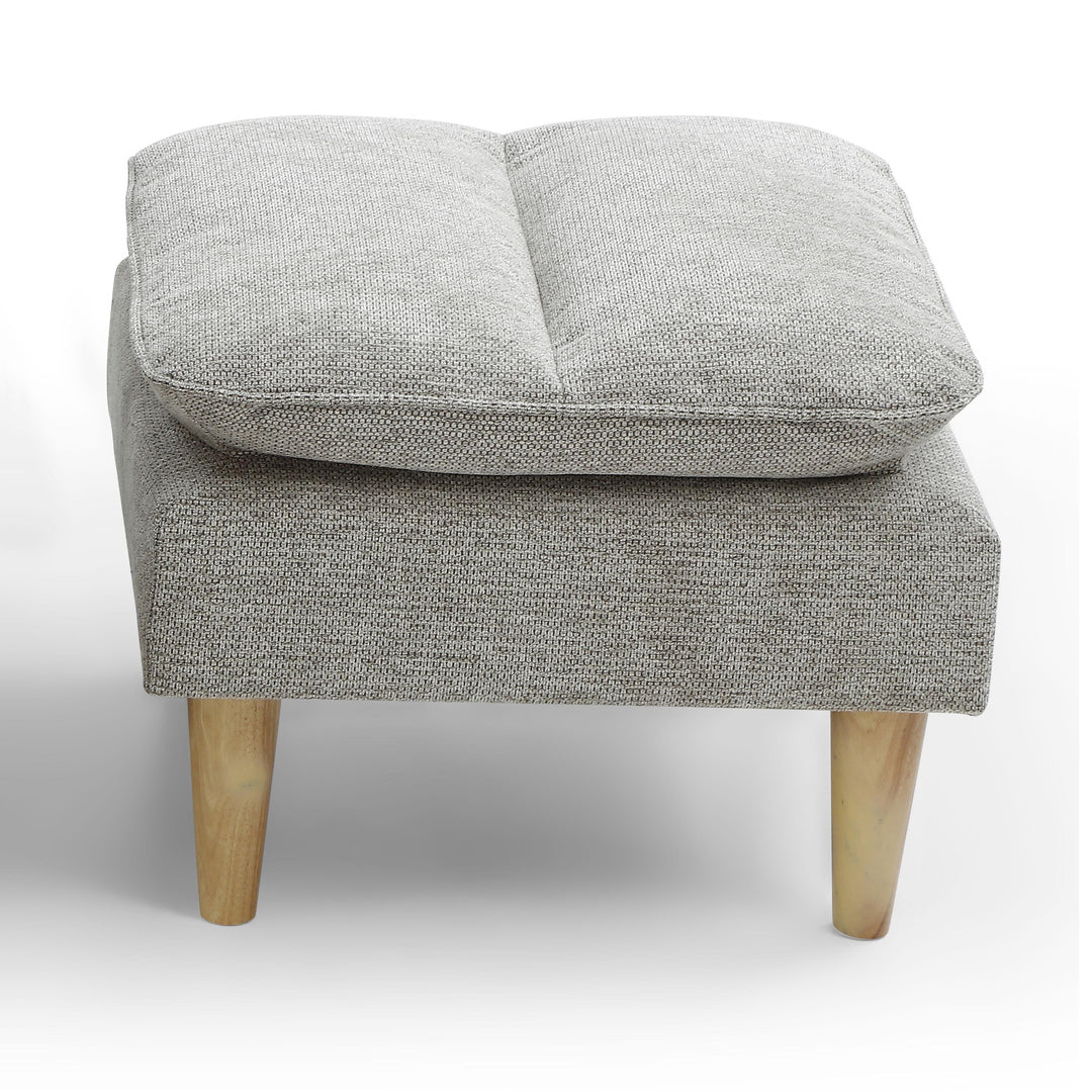 Celine Rest Chenille Effect Natural Footstool