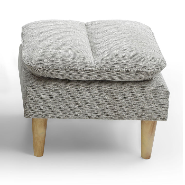 Celine Rest Chenille Effect Natural Footstool
